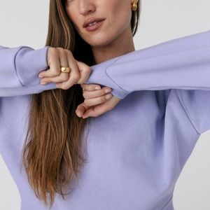 REFORMATION Hunter Classic Sweatshirt in Lavender